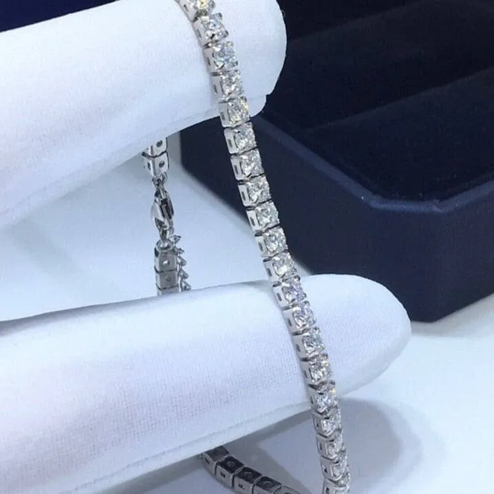 5ct Diamond Chain Beads Bracelet