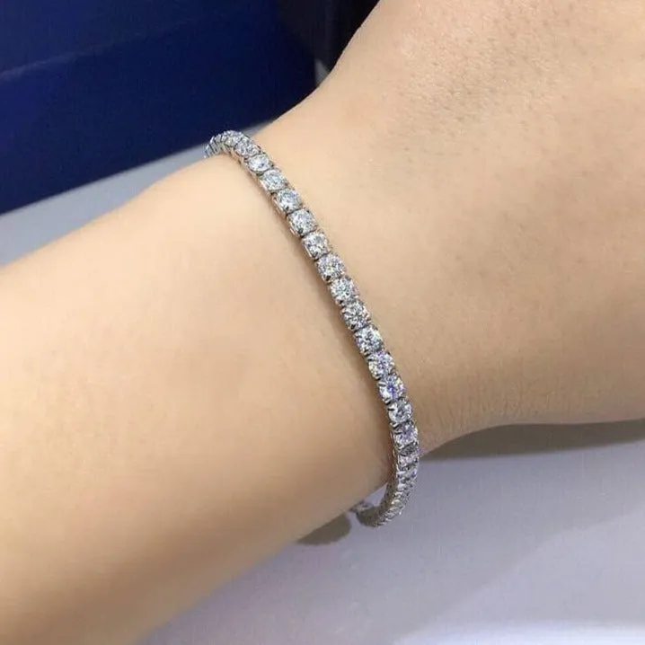 5ct Diamond Chain Beads Bracelet