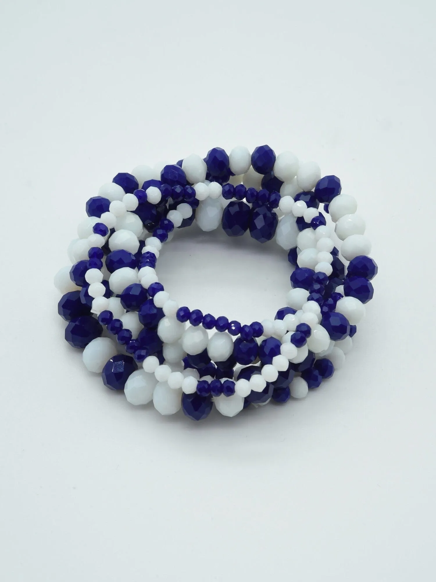 CB2177 7 Piece Glass Beaded Bracelet Set