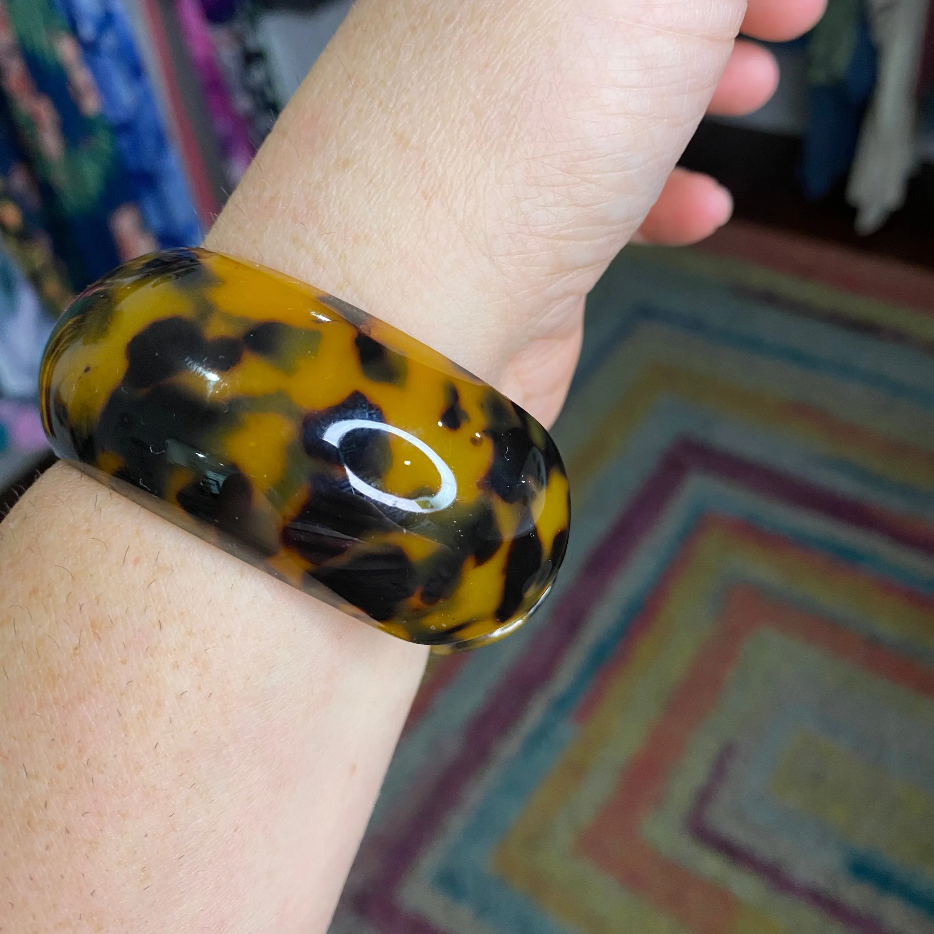 cheetah bamboo cuff