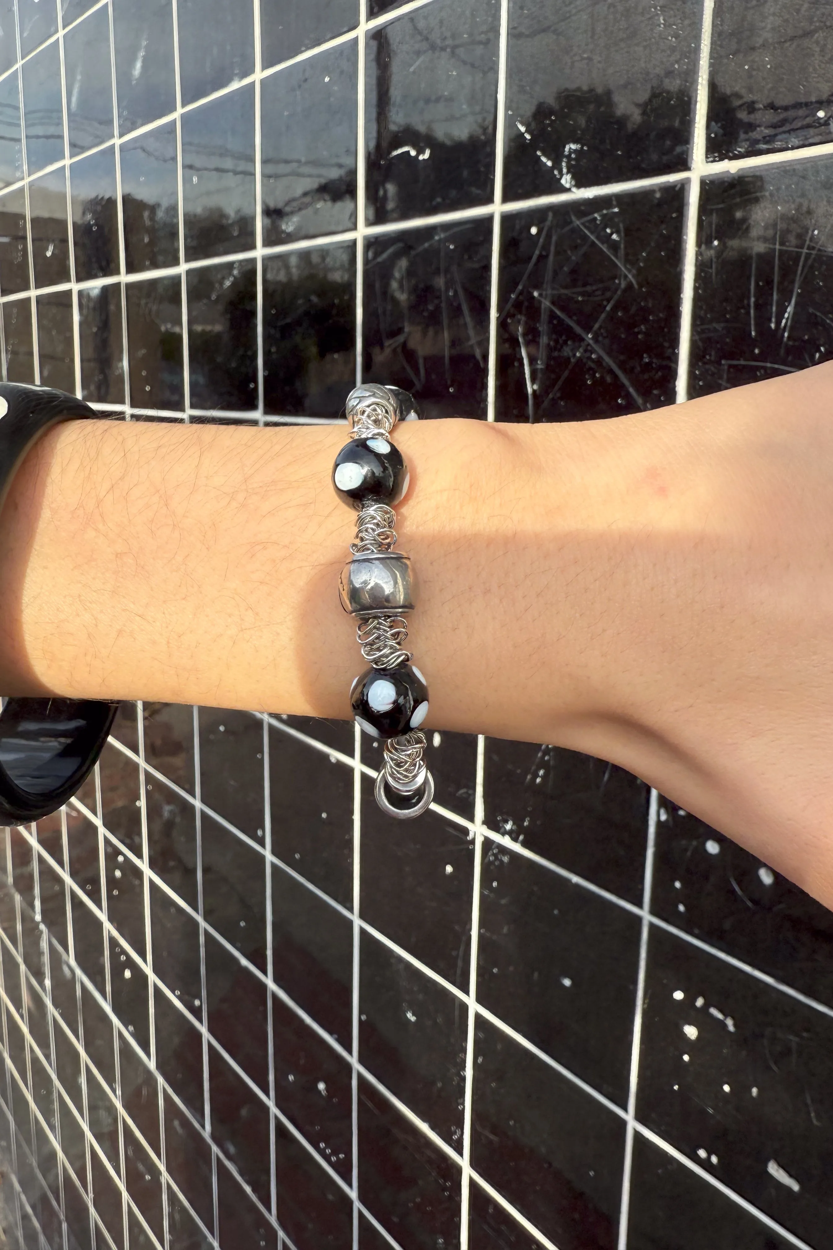 Raven Beaded Bracelet