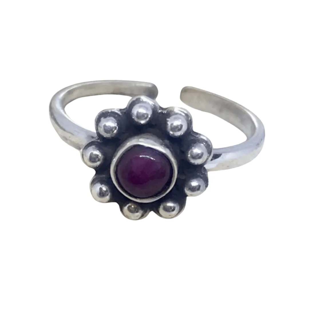 Ruby Toe Ring