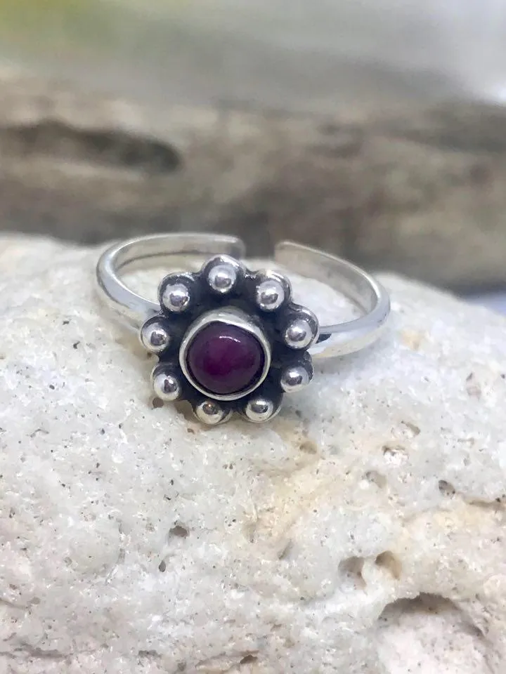 Ruby Toe Ring