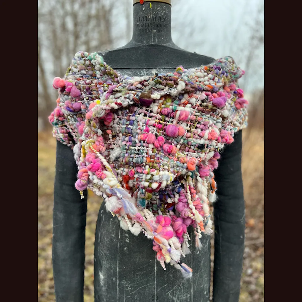 Spring Woven scarf 67” X 11”